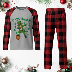 Funny Dabbing Leprechaun St Patricks Day Plaid Pajama Set Days Lucky TS14 Buffalo Plaid Print Your Wear