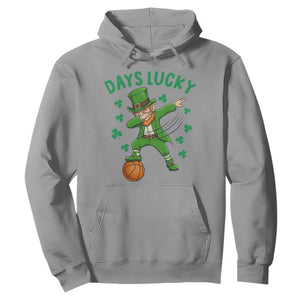 Funny Dabbing Leprechaun St Patricks Day Hoodie Days Lucky TS14 Sport Gray Print Your Wear