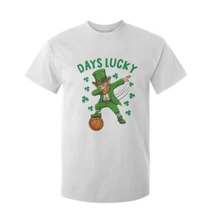 Funny Dabbing Leprechaun St Patricks Day T Shirt For Kid Days Lucky TS14 White Print Your Wear