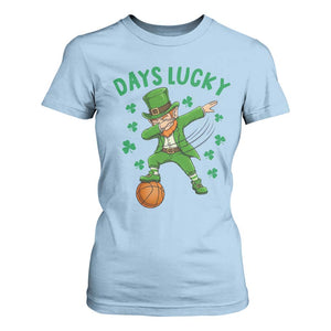 Funny Dabbing Leprechaun St Patricks Day T Shirt For Women Days Lucky TS14 Light Blue Print Your Wear