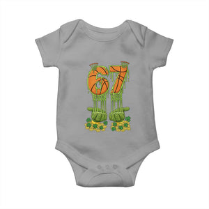67 Basketball St Patricks Day Baby Onesie Funny Six Seven Gen Alpha Meme Drip TS14 Sport Gray Print Your Wear