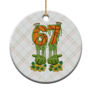 67 Basketball St Patricks Day Ceramic Ornament Funny Six Seven Gen Alpha Meme Drip TS14 1pc Christmas Plaid Print Your Wear