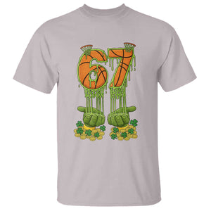 67 Basketball St Patricks Day T Shirt Funny Six Seven Gen Alpha Meme Drip TS14 Ice Gray Print Your Wear