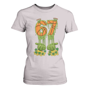 67 Basketball St Patricks Day T Shirt For Women Funny Six Seven Gen Alpha Meme Drip TS14 Ice Gray Print Your Wear