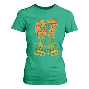 67 Basketball St Patricks Day T Shirt For Women Funny Six Seven Gen Alpha Meme Drip TS14 Irish Green Print Your Wear