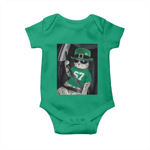 67 Cat St Patricks Day Baby Onesie Funny Cat Driver Leprechaun Meme TS14 Irish Green Print Your Wear
