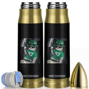 67 Cat St Patricks Day Bullet Tumbler Funny Cat Driver Leprechaun Meme TS14 Black Print Your Wear