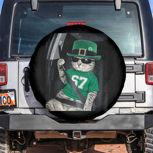 67 Cat St Patricks Day Spare Tire Cover Funny Cat Driver Leprechaun Meme TS14 No hole Black Print Your Wear