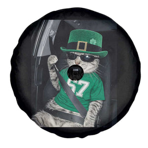 67 Cat St Patricks Day Spare Tire Cover Funny Cat Driver Leprechaun Meme TS14 Print Your Wear