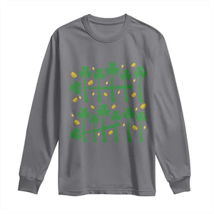 67 St Patricks Day Long Sleeve Shirt Funny Six Seven Gen Alpha Meme TS14 Charcoal Print Your Wear