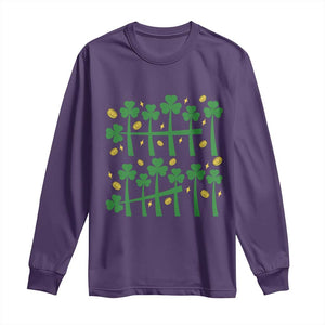 67 St Patricks Day Long Sleeve Shirt Funny Six Seven Gen Alpha Meme TS14 Purple Print Your Wear