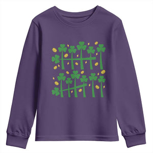 67 St Patricks Day Youth Sweatshirt Funny Six Seven Gen Alpha Meme TS14 Purple Print Your Wear