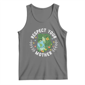 Respect Your Mother Tank Top Earth Mother Women Girl TS14 Black Heather Print Your Wear