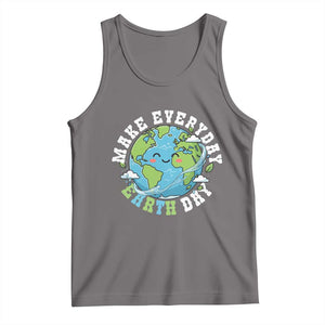 Funny Make Earth Day Every Day Tank Top Cute Environmental Awareness Earth Day TS14 Deep Heather Print Your Wear