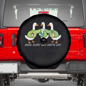 Funny Earth Day Spare Tire Cover Silly Goose Make Earth Day Every Day TS14 Black Print Your Wear