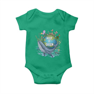 Keep It Green Earth Day Baby Onesie Eco-Friendly Nature Environmental Awareness TS14 Irish Green Print Your Wear