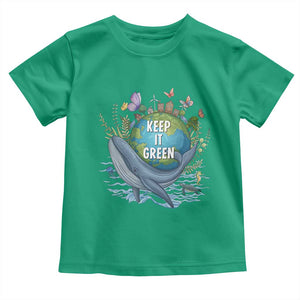 Keep It Green Earth Day Toddler T Shirt Eco-Friendly Nature Environmental Awareness TS14 Irish Green Print Your Wear