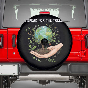 I Speak For The Trees Spare Tire Cover Earth Day Awareness TS14 Black Print Your Wear