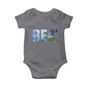 Earth Day Baby Onesie Recycle Reuse Renew Rethink TS14 Charcoal Print Your Wear