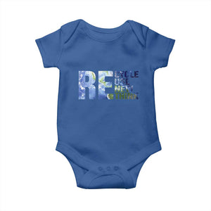 Earth Day Baby Onesie Recycle Reuse Renew Rethink TS14 Royal Blue Print Your Wear