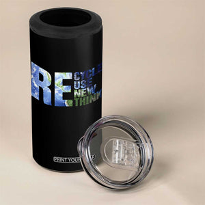 Earth Day 4 in 1 Can Cooler Tumbler Recycle Reuse Renew Rethink TS14 Print Your Wear