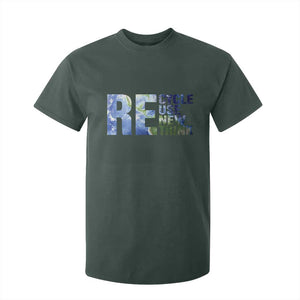 Earth Day T Shirt For Kid Recycle Reuse Renew Rethink TS14 Dark Forest Green Print Your Wear