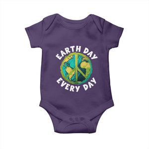 Earth Day Everyday Baby Onesie Peace Sign Nature Lover TS14 Purple Print Your Wear