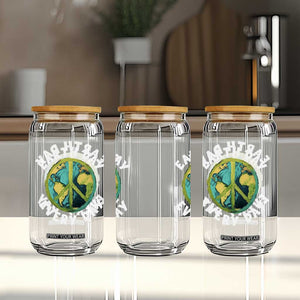 Earth Day Everyday Glass Can Peace Sign Nature Lover TS14 Print Your Wear