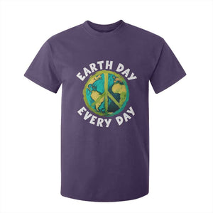 Earth Day Everyday T Shirt For Kid Peace Sign Nature Lover TS14 Purple Print Your Wear
