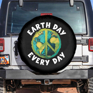 Earth Day Everyday Spare Tire Cover Peace Sign Nature Lover TS14 No hole Black Print Your Wear