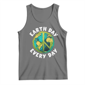 Earth Day Everyday Tank Top Peace Sign Nature Lover TS14 Black Heather Print Your Wear