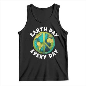 Earth Day Everyday Tank Top Peace Sign Nature Lover TS14 Black Print Your Wear