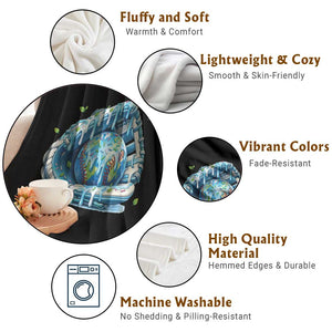 Earth Day Throw Blanket Funny Baseball Ice Cream Drip Glove Eco Friendly TS14 Print Your Wear