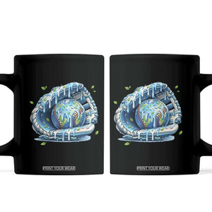 Earth Day Coffee Mug Funny Baseball Ice Cream Drip Glove Eco Friendly TS14 Black Print Your Wear