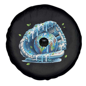 Earth Day Spare Tire Cover Funny Baseball Ice Cream Drip Glove Eco Friendly TS14 Print Your Wear