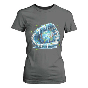 Earth Day T Shirt For Women Funny Baseball Ice Cream Drip Glove Eco Friendly TS14 Dark Heather Print Your Wear