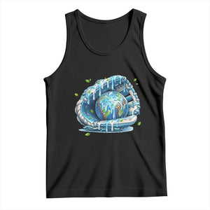 Earth Day Tank Top Funny Baseball Ice Cream Drip Glove Eco Friendly TS14 Black Print Your Wear