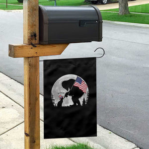 Bigfoot Boop Cat Moon Garden Flag Funny Sasquatch Meme 4th of July TS14 Print Your Wear