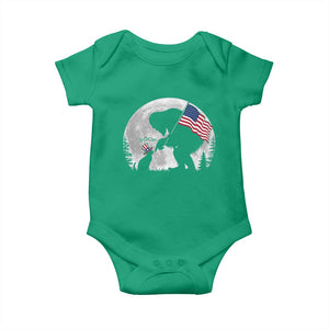 Bigfoot Boop Cat Moon Baby Onesie Funny Sasquatch Meme 4th of July TS14 Irish Green Print Your Wear
