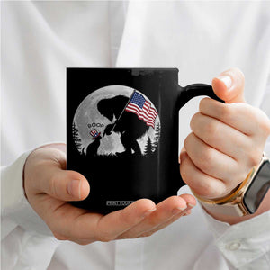 Bigfoot Boop Cat Moon Coffee Mug Funny Sasquatch Meme 4th of July TS14 Print Your Wear
