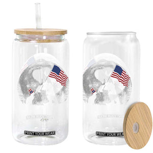 Bigfoot Boop Cat Moon Glass Can Funny Sasquatch Meme 4th of July TS14 Print Your Wear