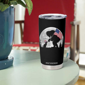 Bigfoot Boop Cat Moon Tumbler Cup Funny Sasquatch Meme 4th of July TS14 Print Your Wear
