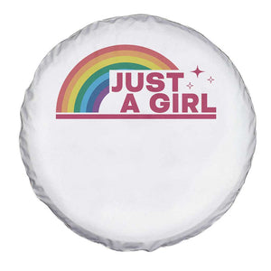 Just A Girl LGBTQ Pride Month Spare Tire Cover TS14 Print Your Wear