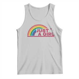 Just A Girl LGBTQ Pride Month Tank Top TS14 Ash Print Your Wear