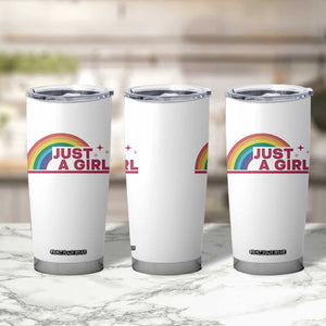 Just A Girl LGBTQ Pride Month Tumbler Cup TS14 Print Your Wear