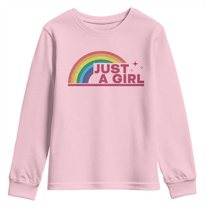 Just A Girl LGBTQ Pride Month Youth Sweatshirt