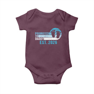 Promoted to Daddy 2026 Baby Onesie Funny Pregnancy Reveal