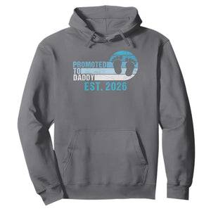 Promoted to Daddy 2026 Hoodie Funny Pregnancy Reveal TS14 Charcoal Print Your Wear