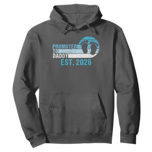 Promoted to Daddy 2026 Hoodie Funny Pregnancy Reveal TS14 Dark Heather Print Your Wear