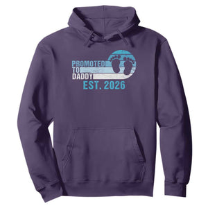 Promoted to Daddy 2026 Hoodie Funny Pregnancy Reveal TS14 Purple Print Your Wear